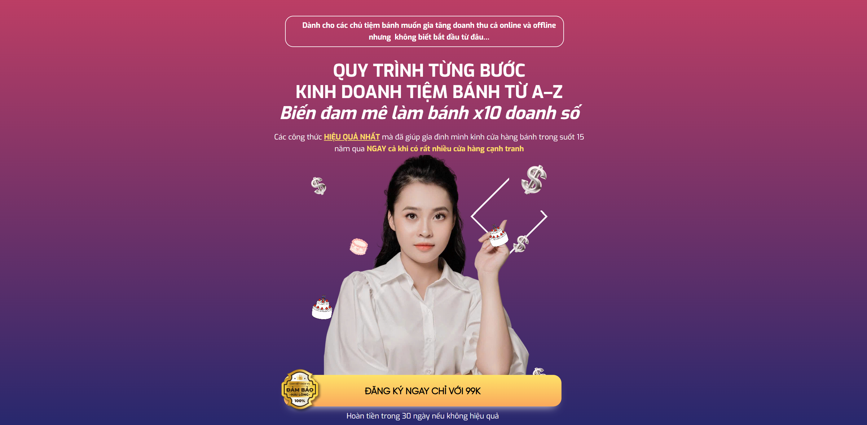 QUY TRÌNH KINH DOANH TIỆM BÁNH TỪ A-Z